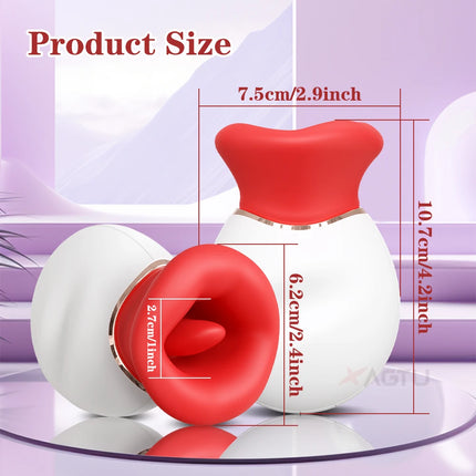 Sex Toys Sucking Vibrator for Women Tongue Licking Clitoris Sucker Female Powerful Clitoral G Spot Nipple Stimulator Adult Goods