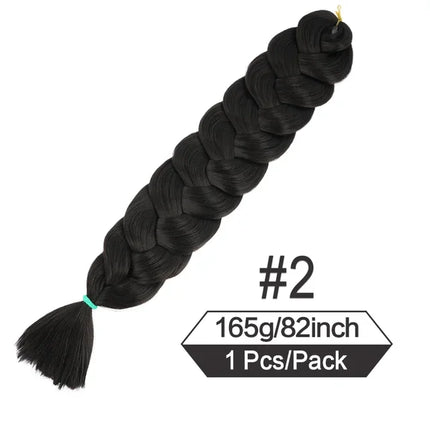 2026 82 Inch Long Jumbo Braiding Hair Synthetic Braids Crochet Hair Extensions 165g Pre Stretched Braid Wholesale For  Women