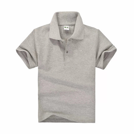 Hot Selling Boys Polo Shirt Children 15 Colors Custom Logo Short-Sleeve High-end eco-friendly cotton Clothes Teens Kids Tshirts