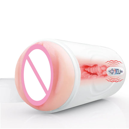 Male Masturbator Automatic Vibration Vagina Blowjob Machine Soft Pussy Penis Pump Masturbation Cup Sex Toys for Men Sex Machine