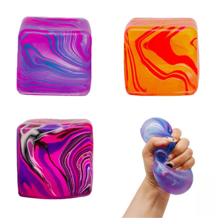 Taba Squishy Ice Cube Stress Balls Squeeze Toys for Kids Adults Sensory Fidget Toys for Anxiety Relief, Party Favors Gifts