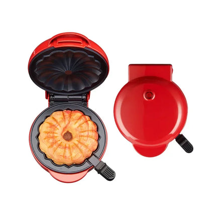 Mini Breakfast Maker Heart Shape Round Waffle Breakfast Maker Household Light Food Donut Maker Cocina Electrica Вафельница