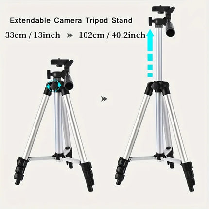 Travel Self Tripod Universal Phone Camera Tripod Stand with Bluetooth Remote Phone Clip For Canon Nikon DSLR SLR Digital Camera