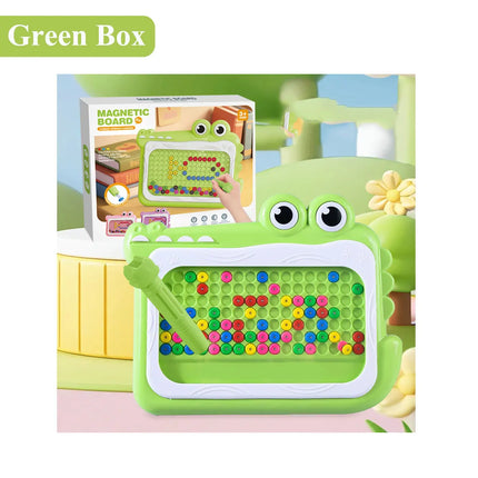 New Kids Magnetic Beads Doodle Board with Puzzle Pen  Drawing Toys  for Children 3-8 yearsMontessori Game Education Gift
