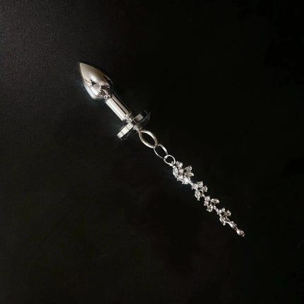 Metal Bondage Nipple Clamps Chain Anal Plug SM Adult Sex Games Breast Stimulate Chest Chain Body Jewelry Accessory Decoration