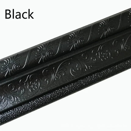 3D Self-adhesive Thick Wall Sticker Waistline Background Wall Substrate Top Corner Line Waterproof Decorative Edge Banding