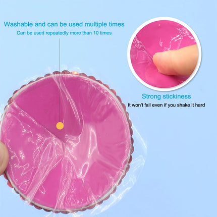 1 Pair Tassel Sequins Round Nipple Stickers Women Sexy Bra Nipple Cover Self Adhesive Reusable Wear Bra Pasties Chest Stickers