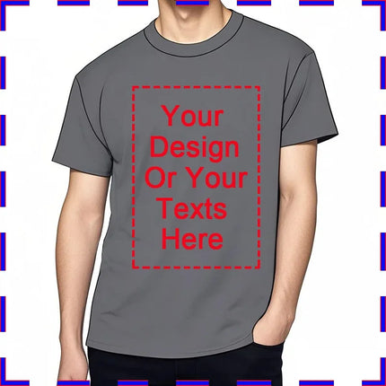 Tailor-made Man TShirts Cotton Summer Your Design Here T Shirts for Men Women Personalized Tee Shirt Diy Print Fashion T-shirt