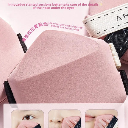 Ermu Tearable Foundation Puff Women's Makeup Sponge Air Cushion Foundation Liquid Concealer Skin-Friendly Easy to Use