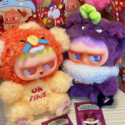 Monboo The Monster Paradise Series Plush Blind Box Vinyl Face Cute Action Figure Decoration Birthday Collectible Model Doll Gift