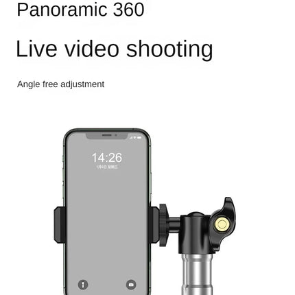 160cm Live Broadcast Tripod Landing Type Camera Anchor Selfie Light Frame Metal Thermometer Phone Holder
