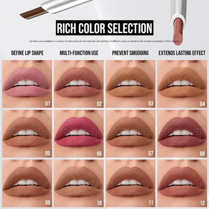 1PC Long-Lasting Waterproof Lip Liner Pen - Sweatproof Formula, Ideal for Crafting Delicate Makeup Looks