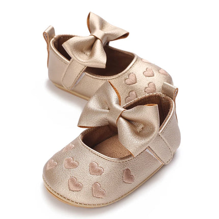Spring and Autumn Baby Golden Princess Shoes Children's Soft soled Single Shoes Baby Girl Casual Shoes Baby Leather Shoes