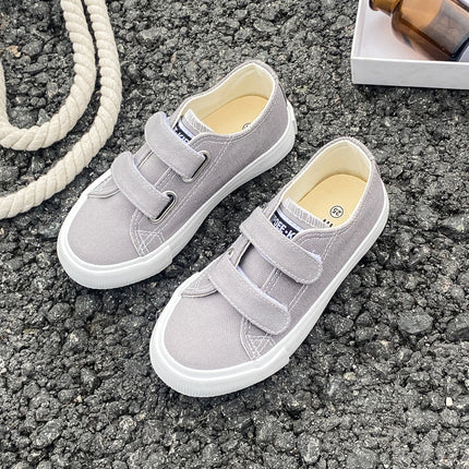 5059 Spring and Autumn New Fashion Children's Canvas Shoes Solid Color Boys and Girls Board Shoes Korean Soft Sole Skateboarding