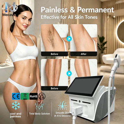 2026 Professional 5000w Soprano Diode Laser Hair Removal 4 Waves 755 940 1064 808nm CE Certificate Alexandrite Device Permanent