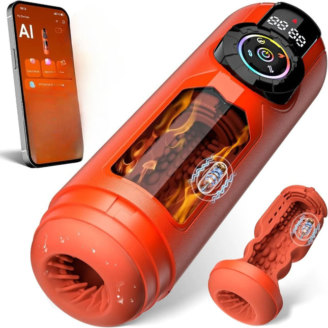 Automatic Male Masturbator Cup 10 Thrusting Rotating Modes Pocket Pussy Penis Blowjob Machine Sex Toy For Men Adult Supplies AI