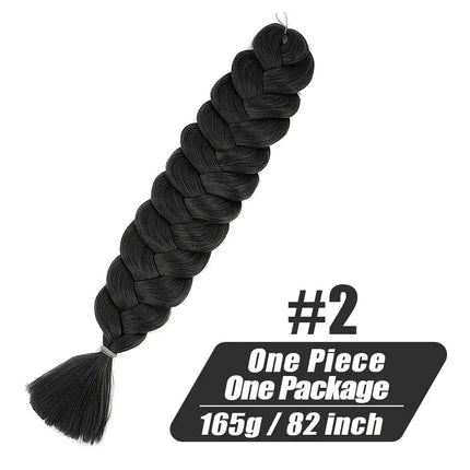 High-end Wigundle Kanekalon Crochet Hair Braiding Hair Extensions For Women Jumbo Braids Pre Stretched Synthetic Hair X pression