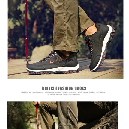 New Men's 38-48 Large Outdoor Hiking, Mountaineering, Camping, Running, Jogging Shoes, Waterproof and Anti-slip Fashion Shoes