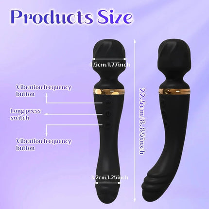 Y-Pao Dual Motor AV Wand Vibrator G-Spot Clitoral Stimulator Female Vibrador adult sex toys For Women Deep Tissue Massager