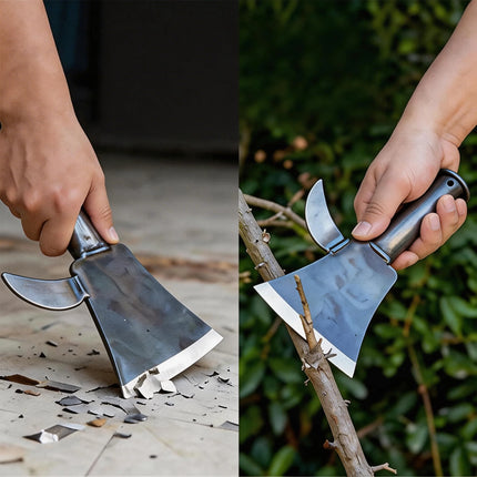 Multifunctional Manganese Steel Scraper Dual-Use Wall Shovel Weeding Axe For Home & Garden Cleaning