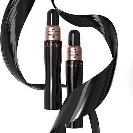 2-in-1 Double-ended Eyeliner Mascara | Matte Black Waterproof | Smudge-proof Quick-drying Ultra-fine | Volumizing Curling Y2K