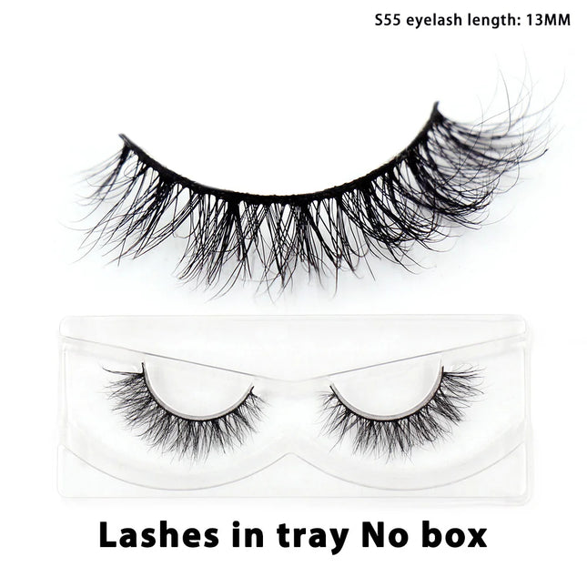 LEHUAMAO  3D Mink Lashes Wholesale Mink False Eyelashes Bulk 10/30/50 Pairs Soft Fluffy Natural Mink Lashes Makeup Mink Eyelashe