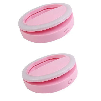 1/2/4Pcs LED Selfie Ring Fill Light Cell Phone Third Gear Fill Light USB Charge Portable Beauty Flash Photo Beauty Light Live