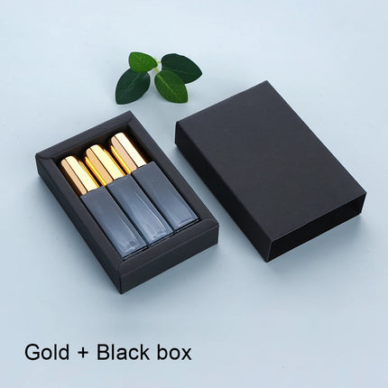 10ml Perfume bottle 1 box of 3 bottles Gradient thick glass perfume bottle Perfume Atomizer Exquisite packaging box gift