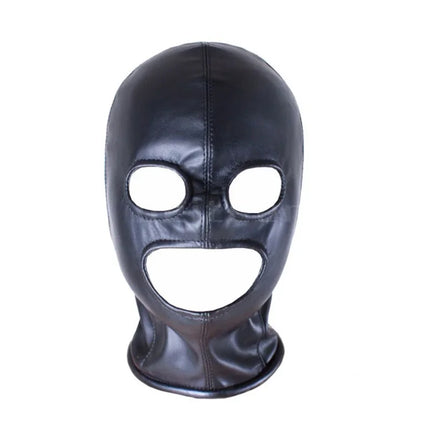 PU Leather Headgear Role Play Body Harness Breathable Open Eyes Nose Hood Slave BDSM Open Mouth Bondage Sex Toys Adult Party