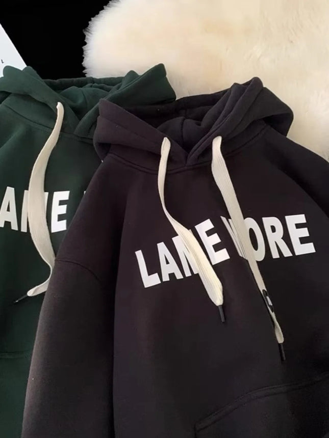 !!!viral!!! Heavyweight Fleece Hoodie Autumn Winter American Trendy Brand Men's Long Sleeve / Chandail à Capuchon Polaire Lourd Automne Hiver