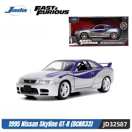 Jada Toys 1:32 Fast&Furious Alloy Car,Mitsubishi Lancer TOYATO Super Nissan Skyline GTR Jetta RX-7 Collection Gift Toys for Kids