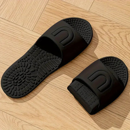 EVA Soft Foldable Slippers for Women Portable Travel Indoor Bathroom Massage Sandals Unisex Quick Dry Non Slip Flat Home Slides
