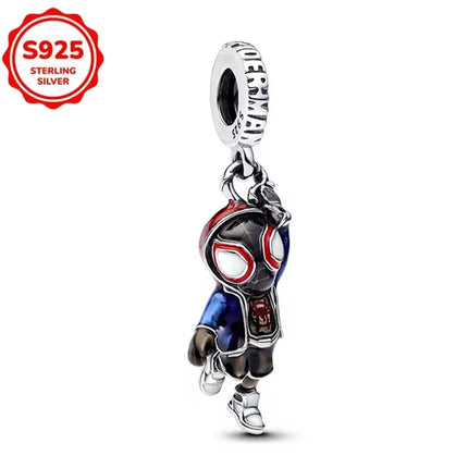 TOP 925 Sterling Silver Marvel Anime Avengers Lron Man Helmet Charms Fit Original Bracelet Womens Pendant Beads Jewelry Hot Gift