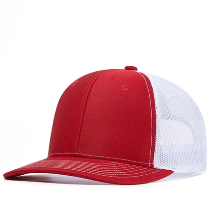 Summer Unisex Slight Curved Brim Trucker Hat Hot Sale Breathable Casual Cap for Men Women Outdoor Daily Wear