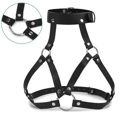 Bdsm Bondage Women Sexy Body Harness Belt Sex Toys SStraps Lingerie Chest Harness Leather Lingerie Gothic Fetish Women Clothing