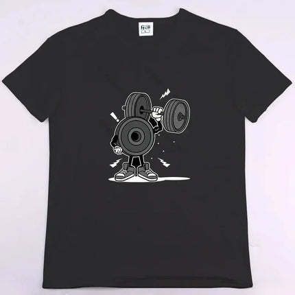 BUNS OF STEEL Rabbit Fitness Funny Gym Rat Bodybuilding Crewneck T Shirt Men Casual Short Sleeve Oversized TShirt