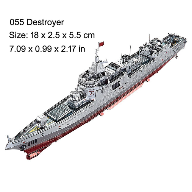 3D Metal Puzzle Colorful Butterfly 1942 motorcycle 055 Destroyer Ship model KITS Assemble Jigsaw DIY Puzzle Gift Toys For Adult