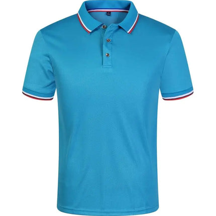 Cross Border Short Sleeved Polo From Europe Popular Summer Casual Lapel Large Size High-Quality Business Office Uniforms