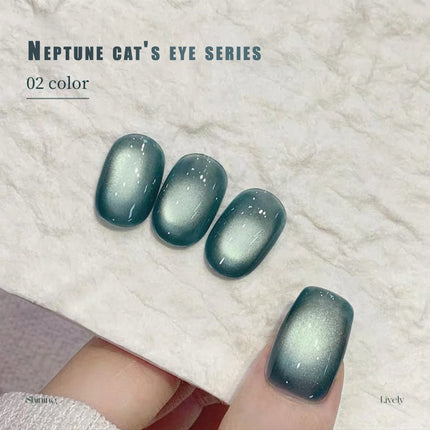 10ML 1-10PCS Hot Selling Blue Nails Glass Bead Whitening Deep Blue Magnet Cat Eye Nail Polish Gel French Tip Nails Nail Supplies