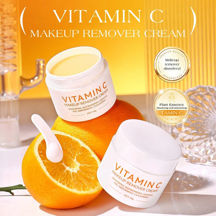 Vitamin C Cleansing Balm Easily & Effectively Remove Makeup Deeply Cleanses Nourishes Skin Refreshed & Non-greasy Cleansing Balm