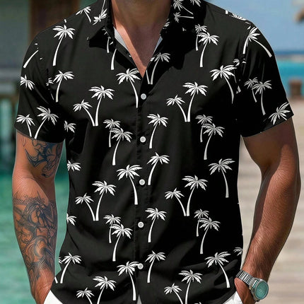 2026 Fashionable Hawaiian Shirt Unisex Funny and Personalized 3D-Printed Button-Down Shirt Beach Short-Sleeve Collared Shirt