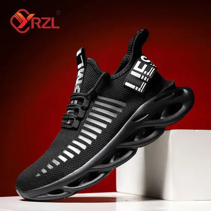 YRZL Men's Comfortable Sneakers, Women's Breathable Couple Running Shoes, Mesh Tenis Sport Shoes Size 36-46 Walking Sneakers Men