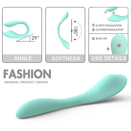 9 Speed U-Shape Vibrator with Wireless Remote – Dual Motors Clitoral G Spot Stimulator, Wearable Sex Toy for Women Adults