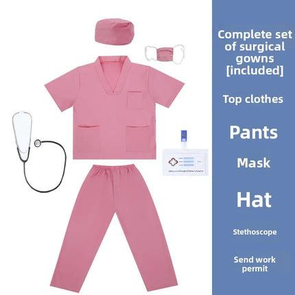 Children's Doctors Nurses Costume Sets Role-playing with Pretend Costumes Preschool Education School Performances