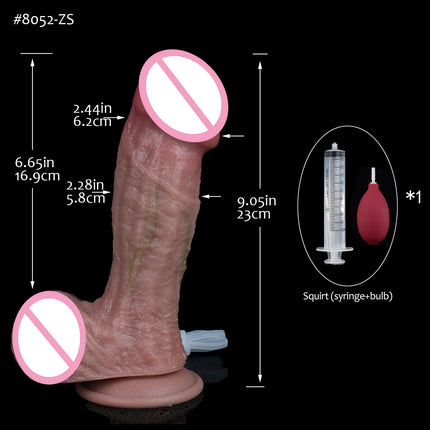 FAAK Silicone Squirt Dildo Panties Simulated Abdominal Muscles Underwear Ejaculation Realistic Penis sex Toys for Men Women