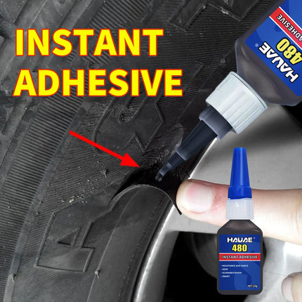 480 Quick drying glue Black Super adhesive rubber Toughened anti-vibration anti-impact adhesive metal rubber 20g 500g