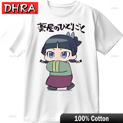 Anime Apothecary Diaries Crewneck T-Shirt Short Sleeve Maomao Tee Shirt Graphic Printed Casual Summer Unisex Tops Cute Clothing