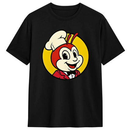 Couple T-Shirt J-Jollibee Bee Mascot  T Shirts Hippie  Summer Tees Vintage 100% Cotton Clothes Gift Idea