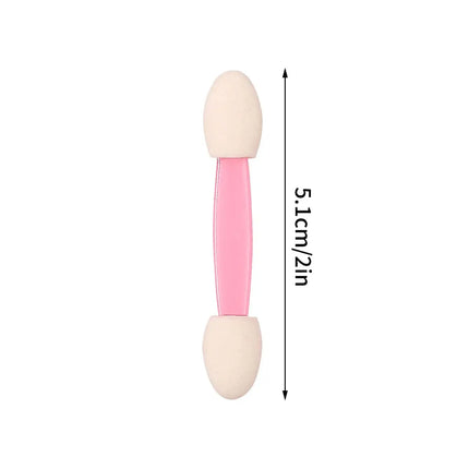 10/20/50/100PCS Double-headed sponge eyeshadow brush, multi-functional nail art application brush stick, portable makeup tool