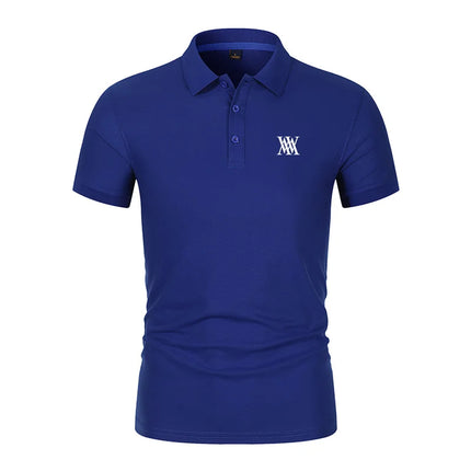 Men's anti-pilling polo shirt with flip collar, casual business fashion, slim fit polo shirt, new for summer 2026